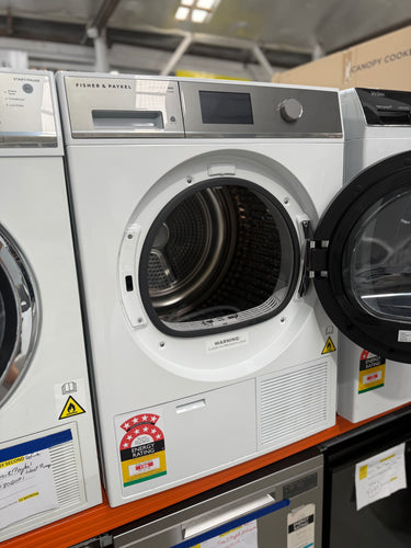 Factory second Fisher & Paykel 9 kg Series 11 Heat Pump Dryer – Steam Care (Model DH9060H1)